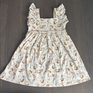 Rylee & cru dress never worn (NWOT) size 6/7 mermaid print